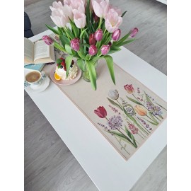 Bieżnik 40x100 cm 1187NA Tulipes